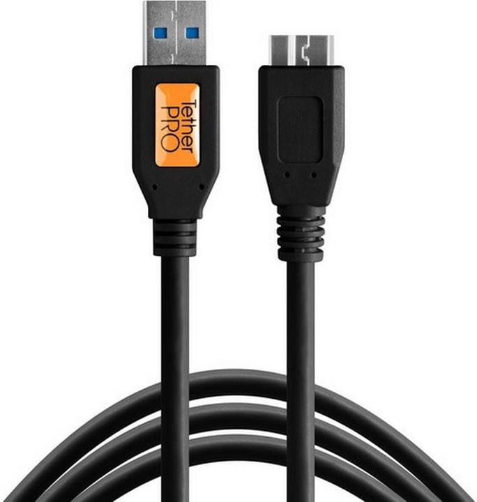 Produktbild Tether Tools Kabel TetherPro USB 3.0 zu Micro-B, 1.8 m Schwarz (1.80 m, USB 3.0)