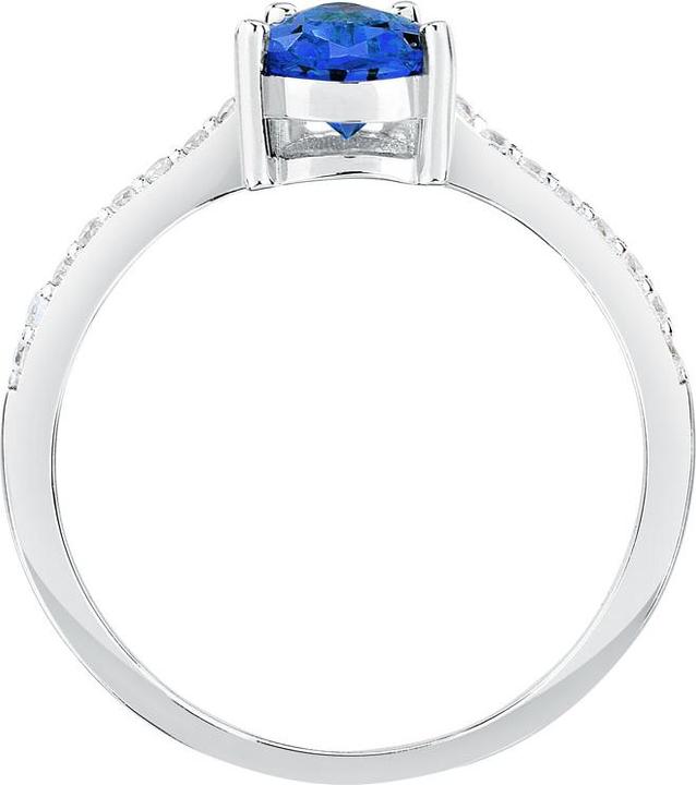Image du produit Morellato Elégante bague en argent avec zircons Tesori SAIW2040 - Circuit : 54 mm (54, Argent 925)