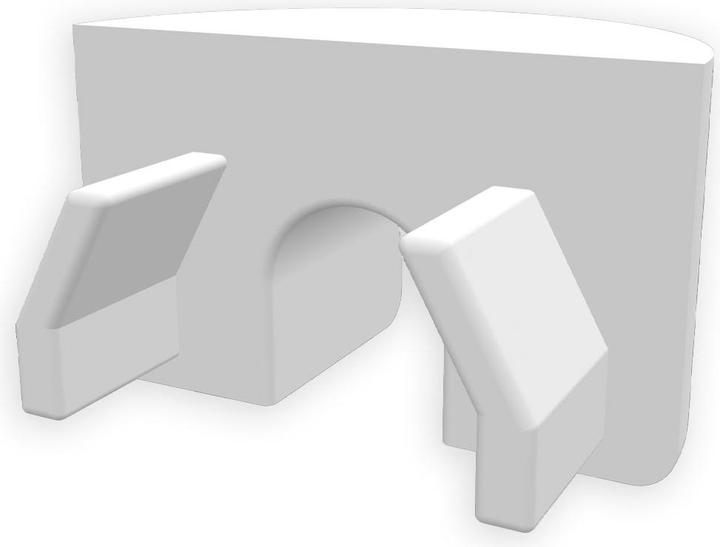 Image du produit Isoled Embout EC99 pour profil GROUND-IN12 blanc, rond, 1 STK