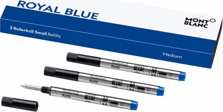 Montblanc Refill rollerball (3 Piece, Blue, 0.50 mm)
