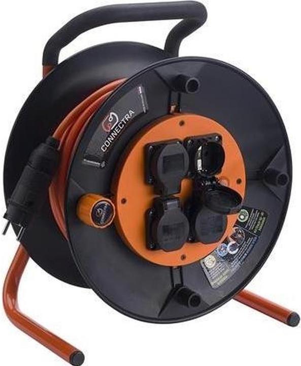 Connectra 47.866.30 Kabeltrommel EXPERT PUR - 25m - H07BQ-F - 3 G 2,5 mm² - orange (25 m, 2.50 mm²)