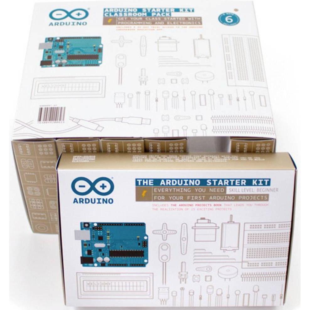 Arduino K020007-6P KIT AULA EDUCAZIONE FRANCESE, Scheda + Kit di sviluppo