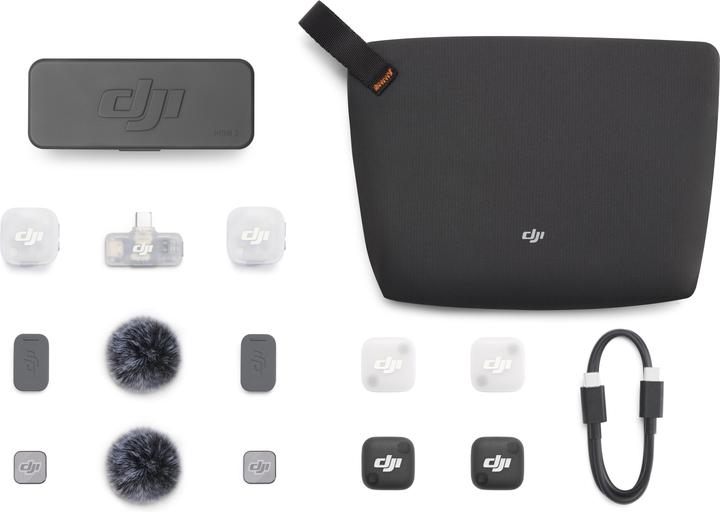 DJI Mic Mini 2 (2 TX + 1 mobiele RX + Oplaadetui)
