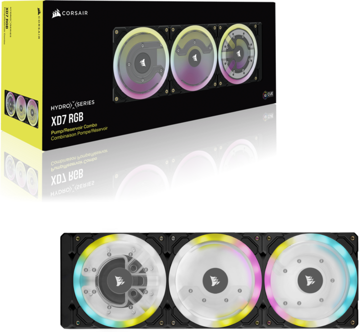 Actual product image Corsair Hydro X Series XD7 RGB Pump/Reservoir Combo