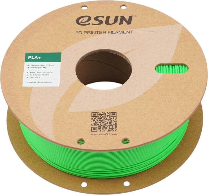 Image du produit eSUN PLA+ RGB Grün Filament 1.75mm 1Kg (PLA+ LECTURE, 1.75 mm, 1000 g, Vert)
