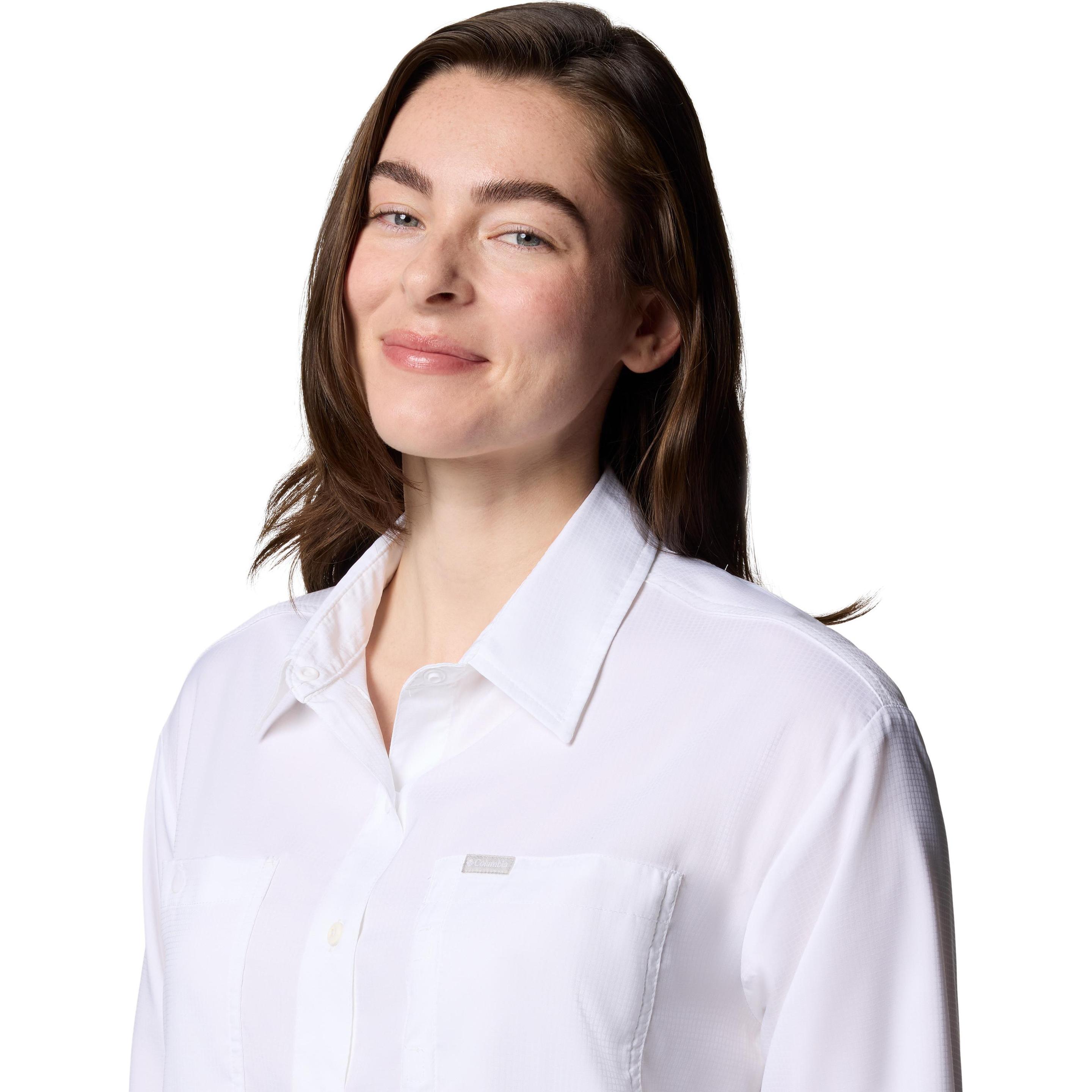 Columbia, Damen, Hemd, Silver Ridge Utility™ LS Shirt, Weiss, (L)