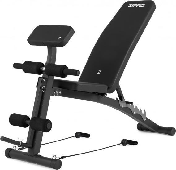 Actual product image Zipro Volume training bench with leg press and prayer bar