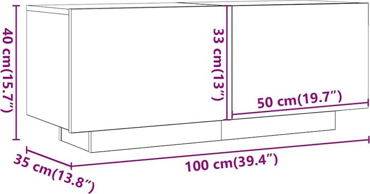 Produktbild vidaXL TV-Schrank (100 x 35 x 40 cm)