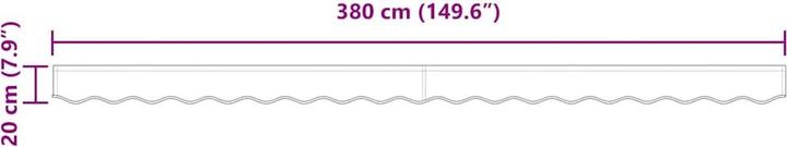 Produktbild vidaXL Markise (3.80 m)