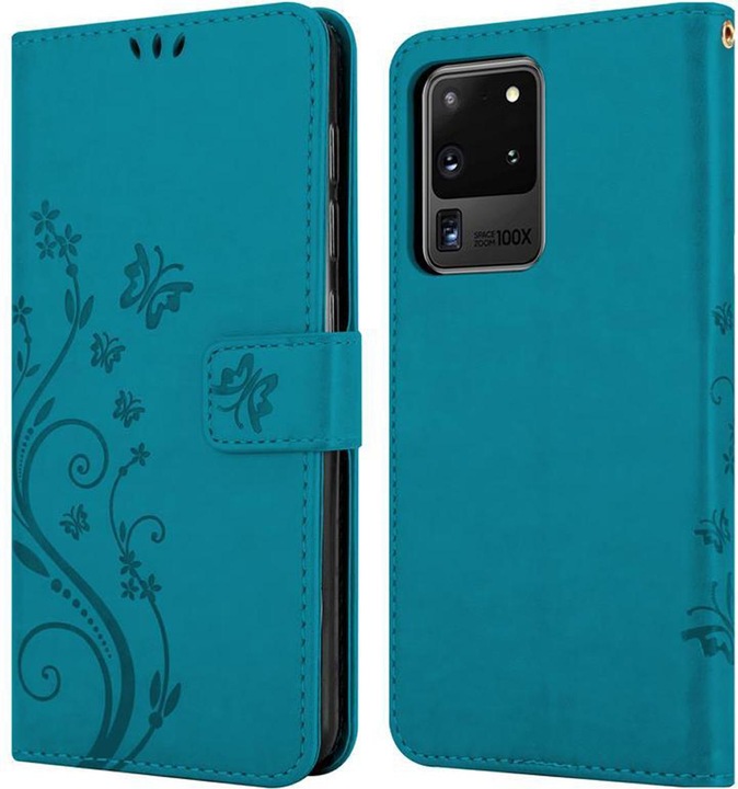 Produktbild Cadorabo Flower Book Cover (Samsung Galaxy S20 Ultra)