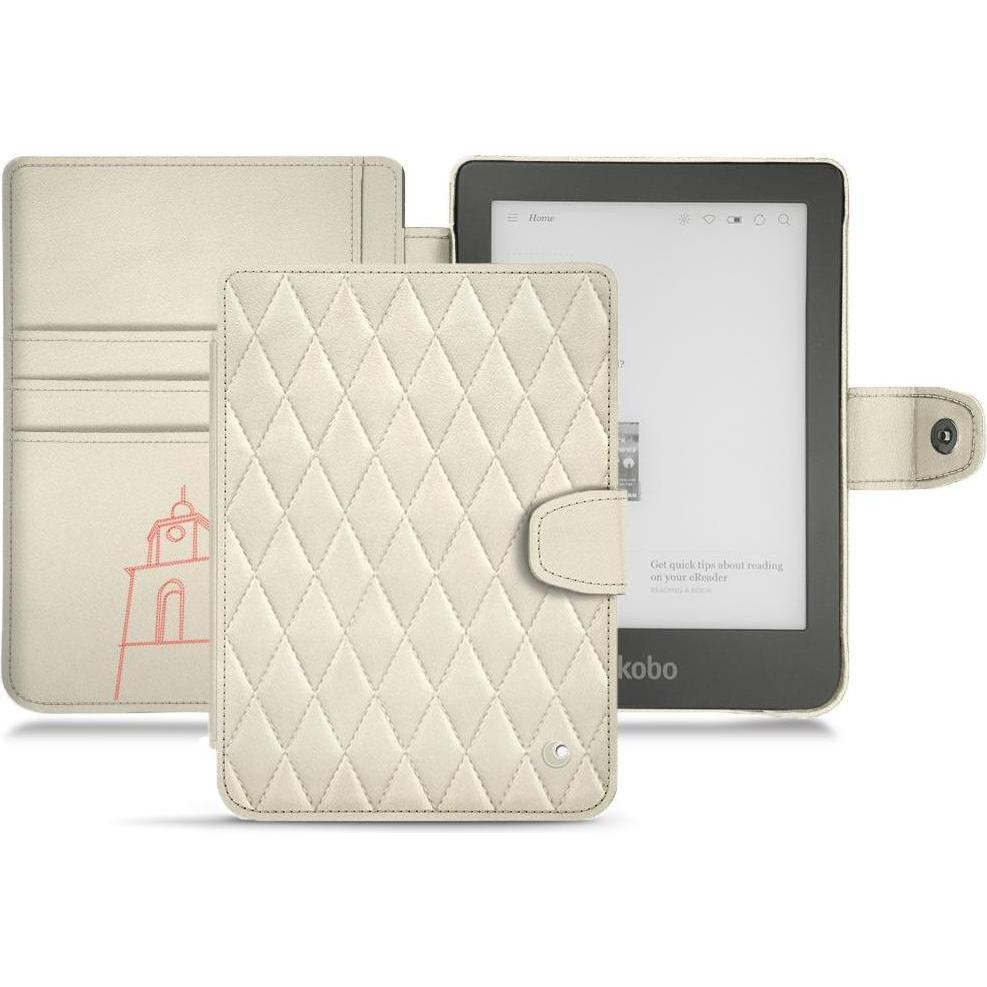 Noreve Lederschutzhülle Wallet (Clara HD), eReader Zubehör, Weiss