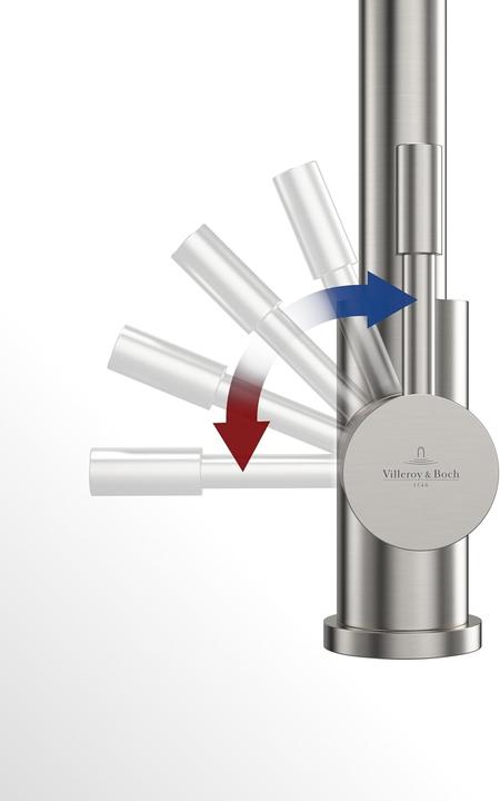 Produktbild Villeroy & Boch V&B Einhand-Spültischbatterie AVIA 2.0 ND Edelstahl massiv