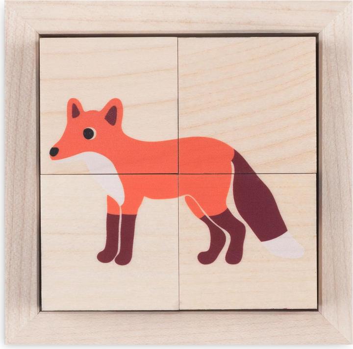 Produktbild Holzpuzzle Würfelpuzzle Wald