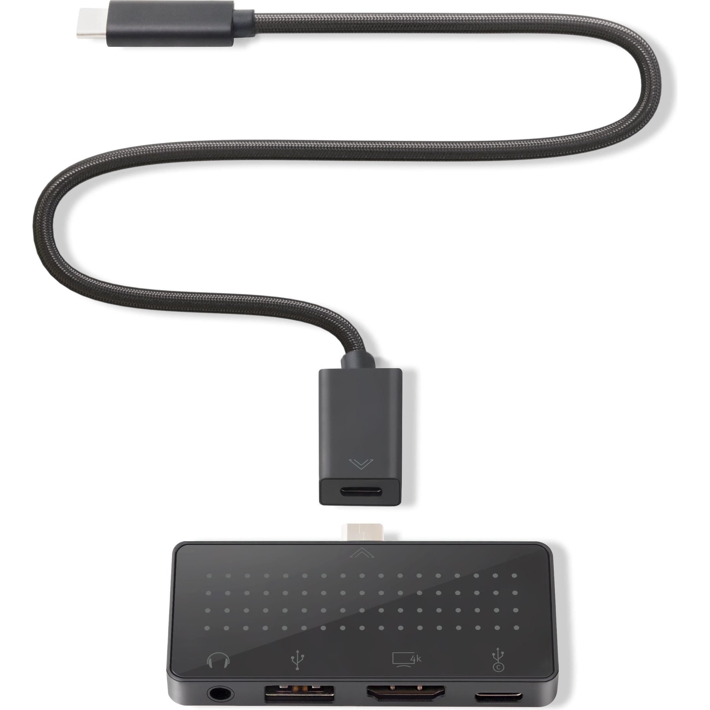 TwelveSouth StayGo mini (USB-C, 4 Ports), Dockingstation + USB Hub, Schwarz