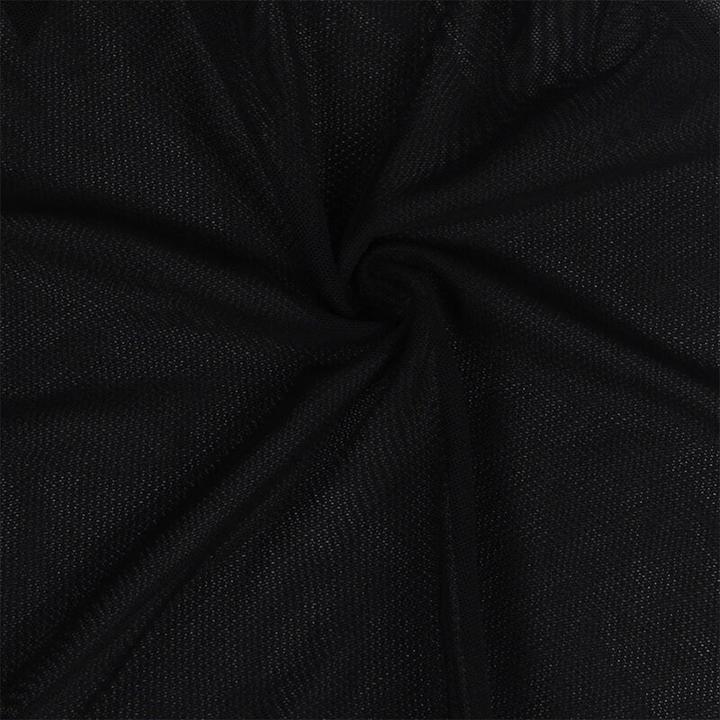 Produktbild Subblime Babydoll-Tüllstoff Mit Spitze Und Blumendetail Schwarz S/M (S, M)