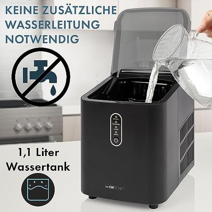 Actual product image Clatronic EWB 3798black Ice cube maker 1.1l