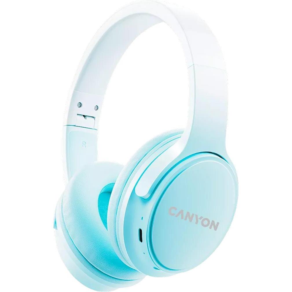 Canyon Bluetooth Headset OnRiff 4 On-Ear/BT5.3 blue retail (Kabellos), Kopfhörer, Blau