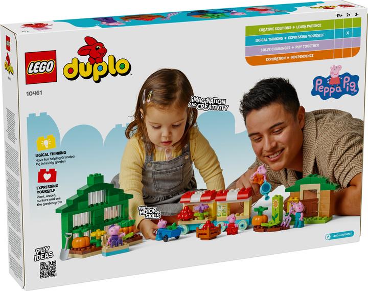Actual product image LEGO DUPLO 10461 Bedstefar Gris' have og drivhus (10461)