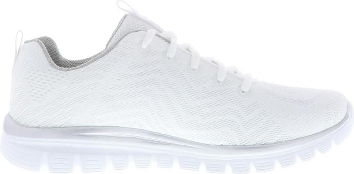 Actual product image Skechers 12615/WSL Graceful-Get Connected Ladies Sneaker Sports Shoes Trainers white/silver (41)