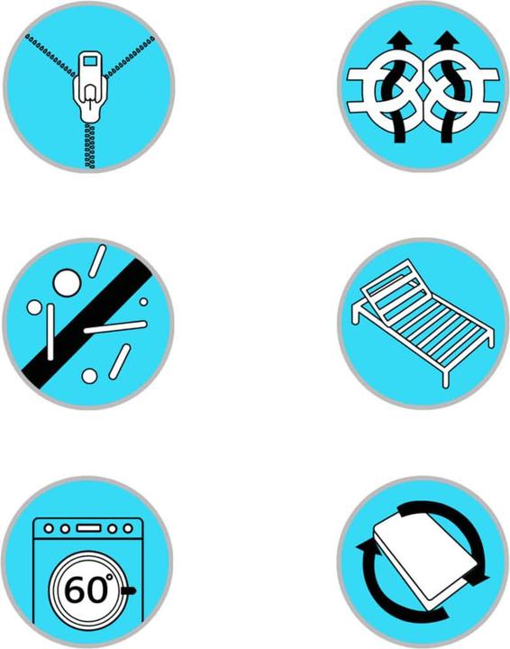 Produktbild vidaXL Matratzenauflage (200 x 200 cm)