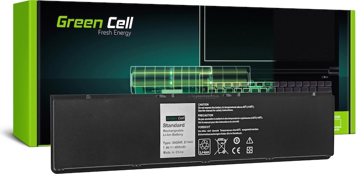 Image du produit GreenCell Batterie d'ordinateur portable pour Dell Latitude E7440 / E7450 (4 cellules, 4500 mAh)
