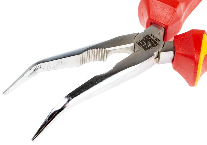 Produktbild RS PRO 200 mm Insulated Bent Long Nose Pliers (195 mm)