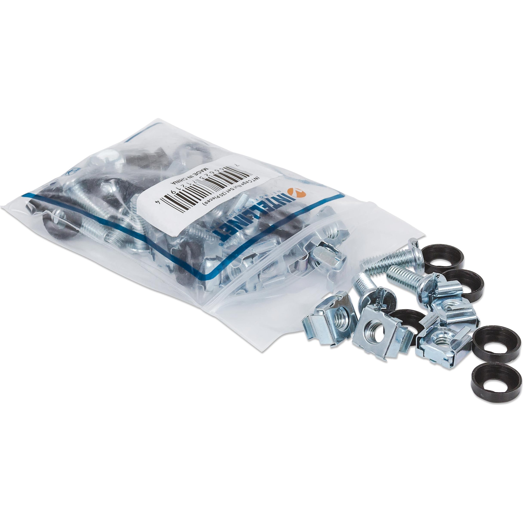 Intellinet Cage Nut Set, Serverschrank Zubehör, Silber