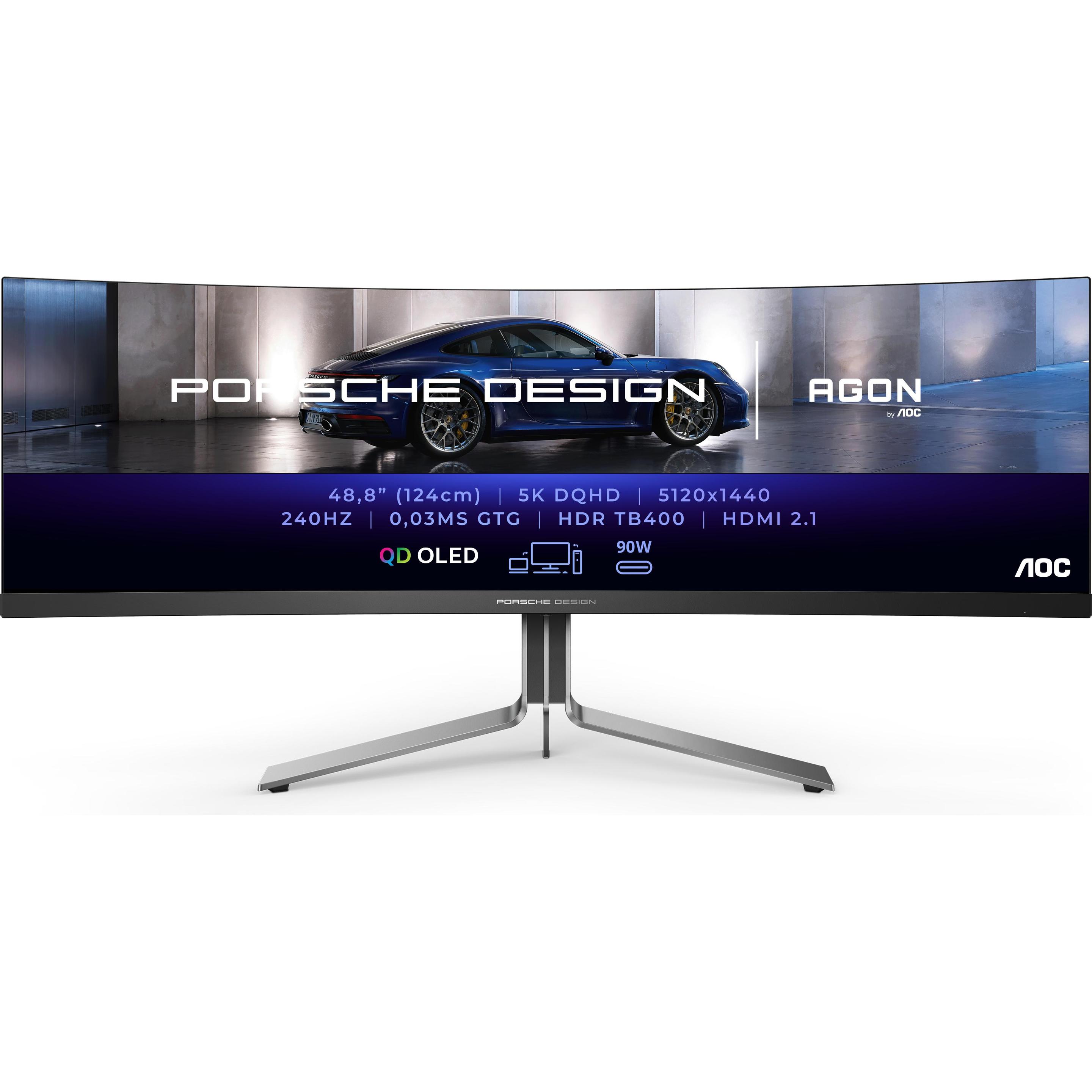 AOC Agon Pro PD49 (5120 x 1440 Pixel, 49"), Monitor, Schwarz