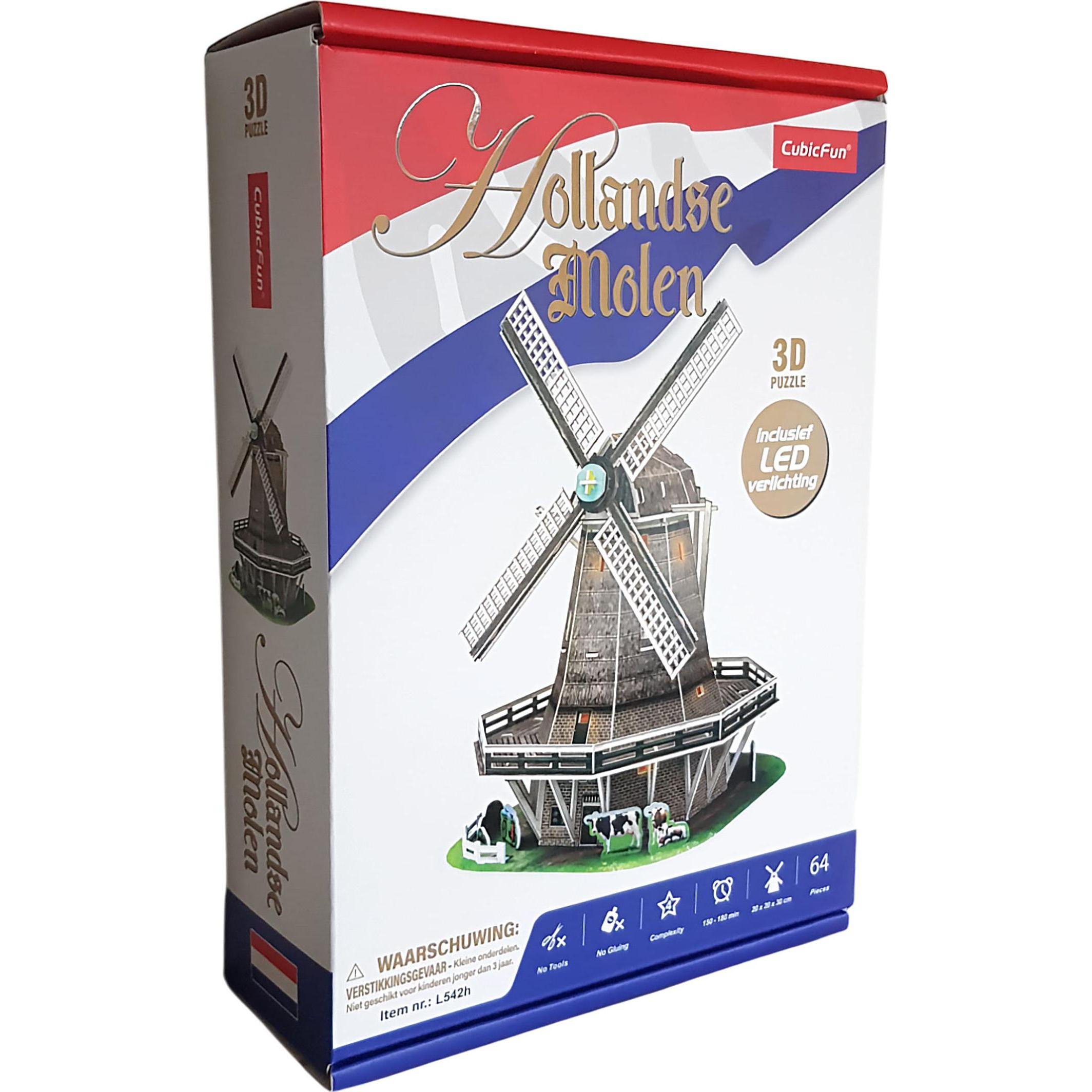 Thumbnail - Cubicfun Cubic Fun 3d Puzzel Mühle LED
