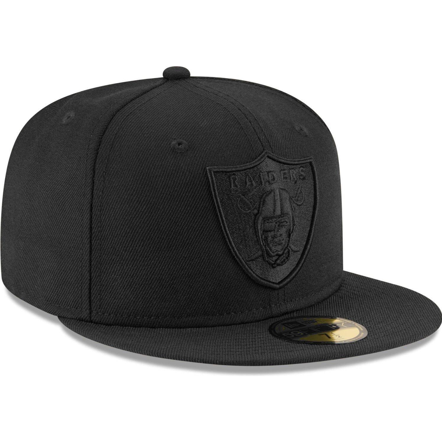 New Era, Herren, Cap, 59Fifty Cap - NFL BLACK Las Vegas Raiders - 7 1/8, Schwarz, (7 1/8)