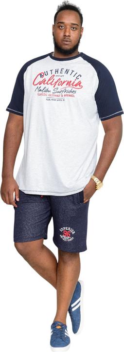 Immagine prodotto DUKE D555 Sparrow California Surf Riders Maglietta Kingsize Stampato Raglan Uomo (4XL)
