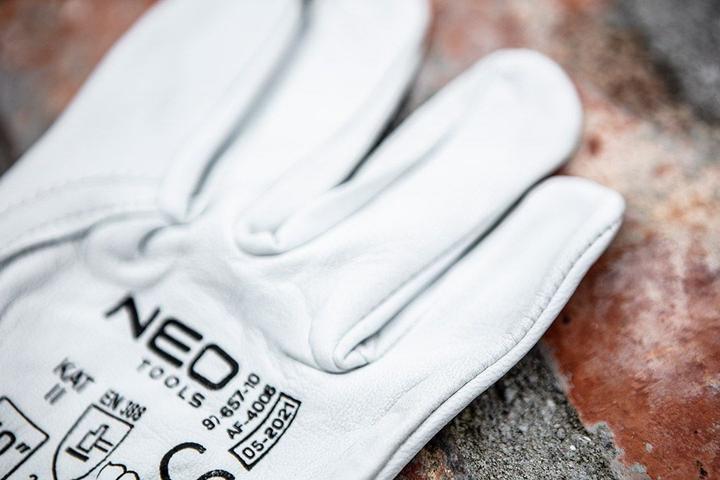 Produktbild Neo Tools work gloves (work gloves, 2122X, goatskin, size 9", CE) (9)