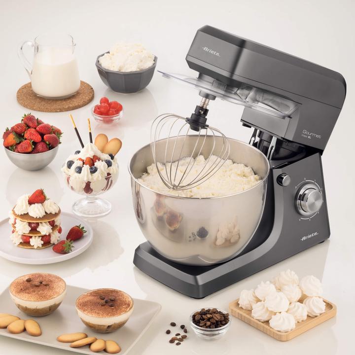 Immagine prodotto Ariete 1575 Gourmet Maxi 8L, Capacità 8L, 1200W, 6 velocità + Pulse, Accessori per vari impasti (1200 W)