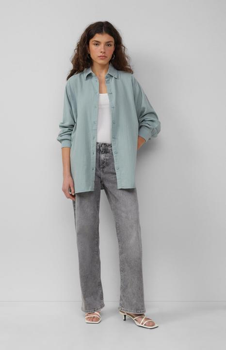 Immagine prodotto S.Oliver Bluse Hemdbluse aus Musselin im Oversize-Schnitt (42)