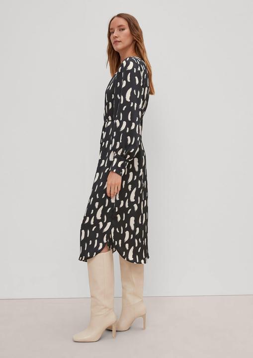 Image du produit Comma Kleid Kleid mit Bindegürtel (38)