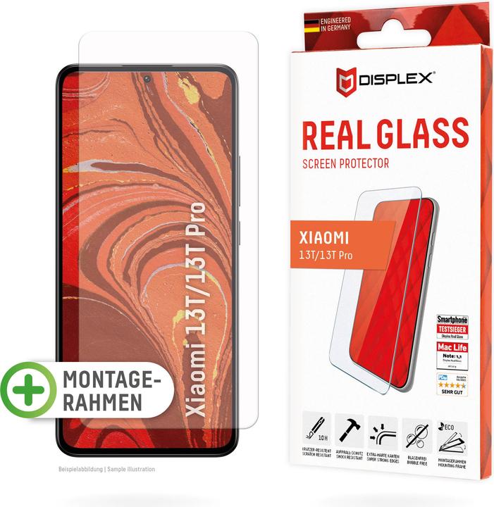 Produktbild Displex Real Glass, 2D Panzerglas (1 Stück, Xiaomi 13T Pro, Xiaomi 13)