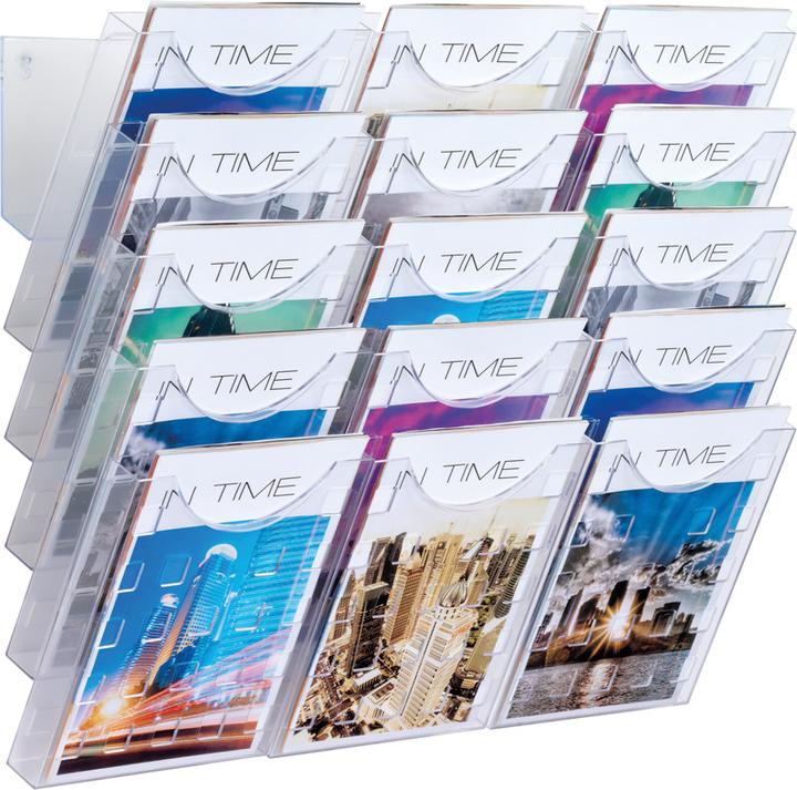 Image du produit Helit Porte-brochures mural la grille murale (A4)