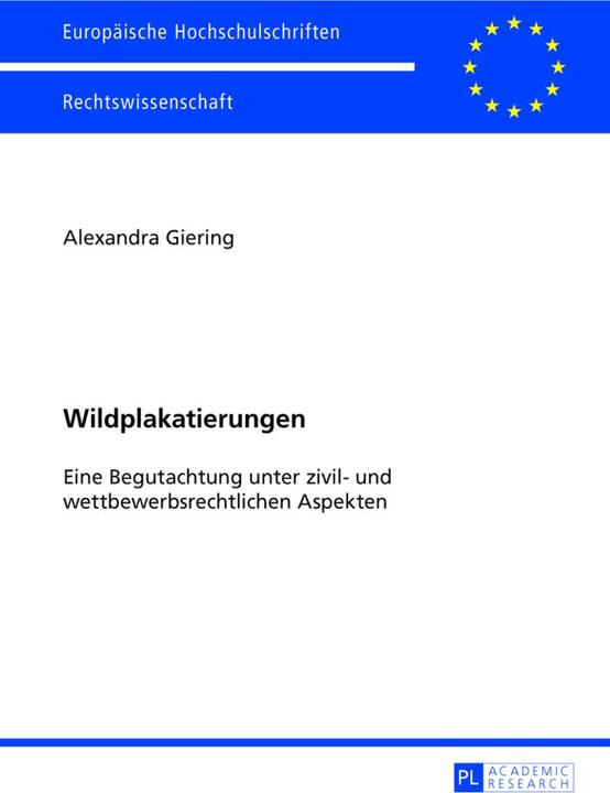 Produktbild Wildplakatierungen (Deutsch, Alexandra Giering, 2013)
