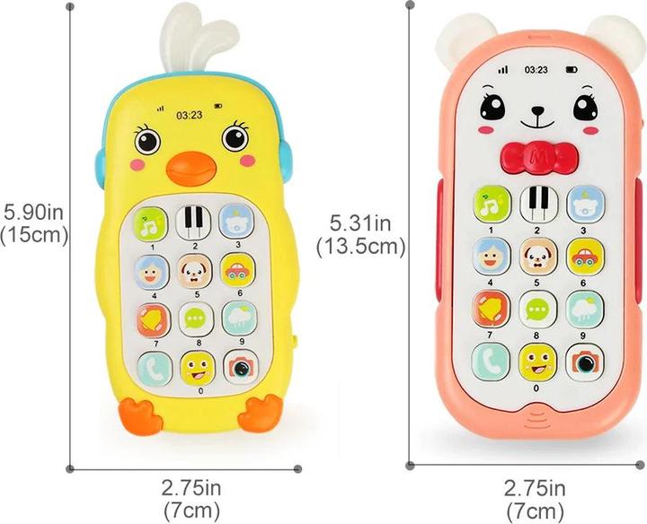 Image du produit Activity Board Téléphone portable musical pour bébé avec son et lumière Jouet électronique pour téléphone portable