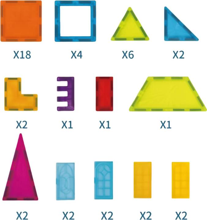 Image du produit VR Shinecon Kit magnétique, 45 pièces - Imagine S Multicolore