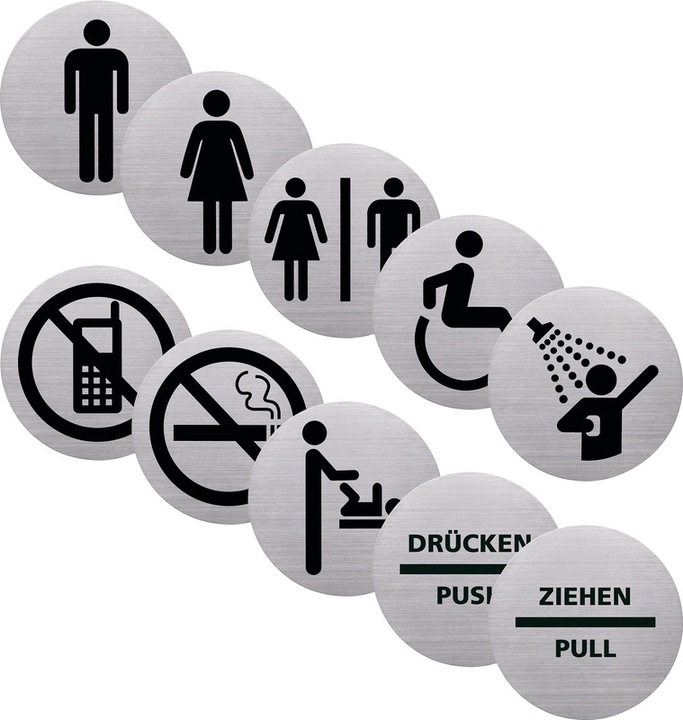 Produktbild Helit Wand-/Tür-Piktogramm the badge