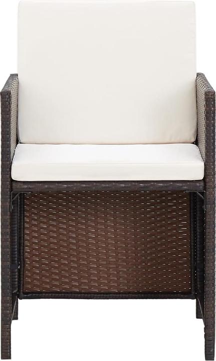 Produktbild vidaXL Gartenstuhl und Hocker