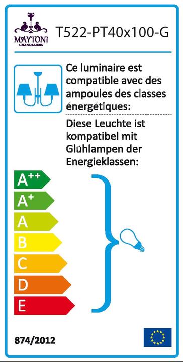 Label énergétique Maytoni Cascade (42 cm)
