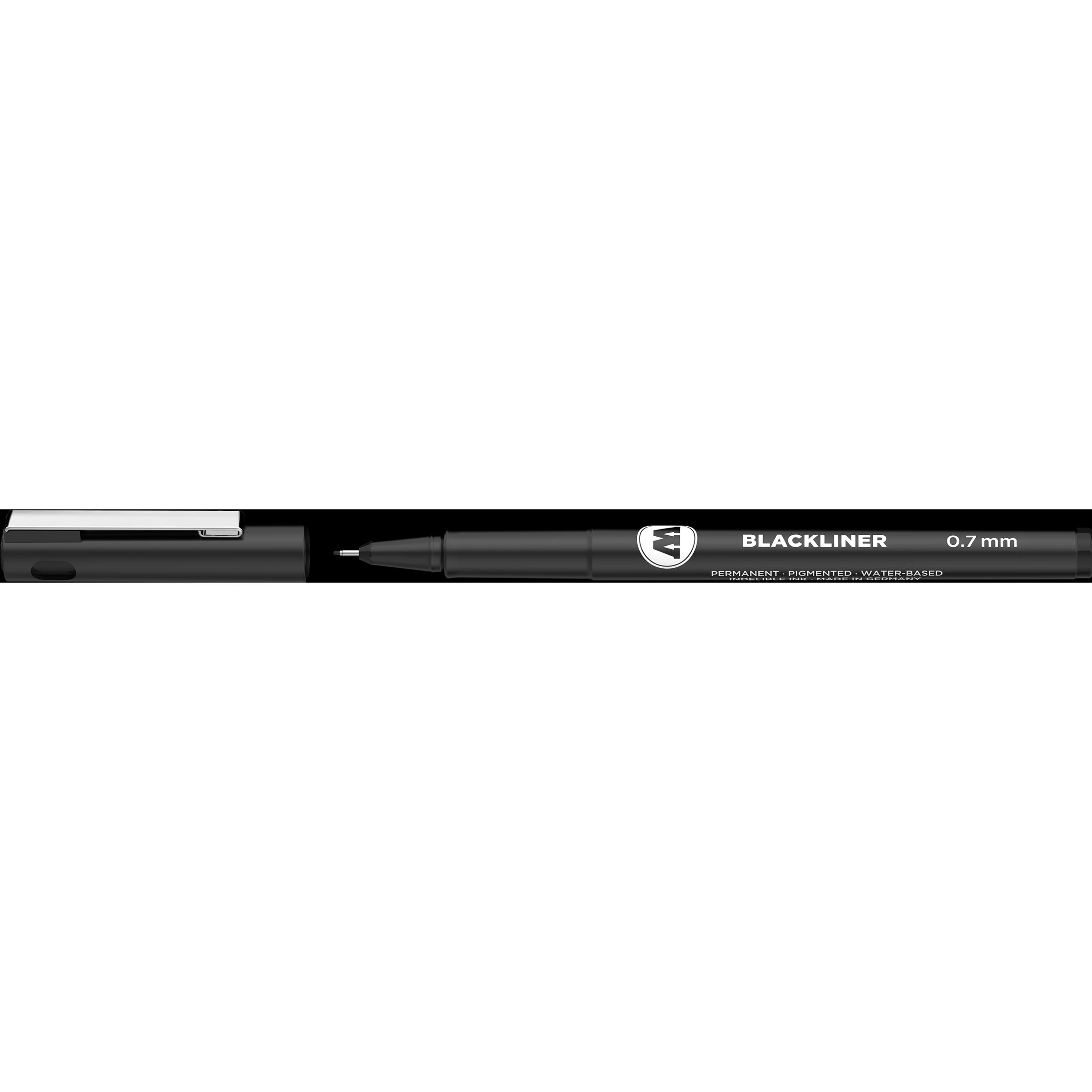 Molotow, Schreibstifte, Pigmentliner 0,7mm Blackliner schwarz (Schwarz, 1 x)