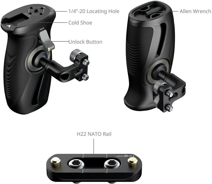 Actual product image SmallRig Rotating Side Handle (Grip)