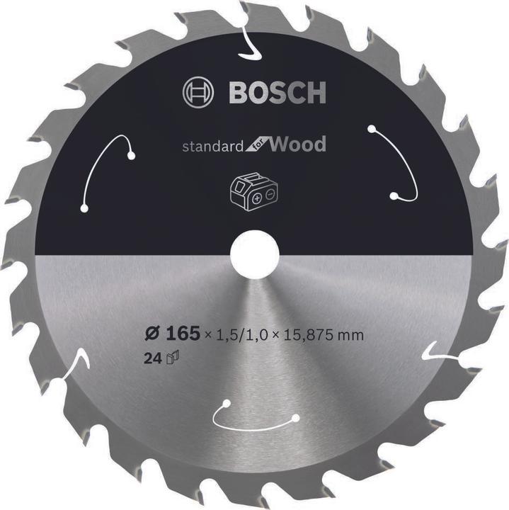Actual product image Bosch Professional Zubehör PRO Wood cordless circular saw blade, 165 x 1.5 x 15.875 mm