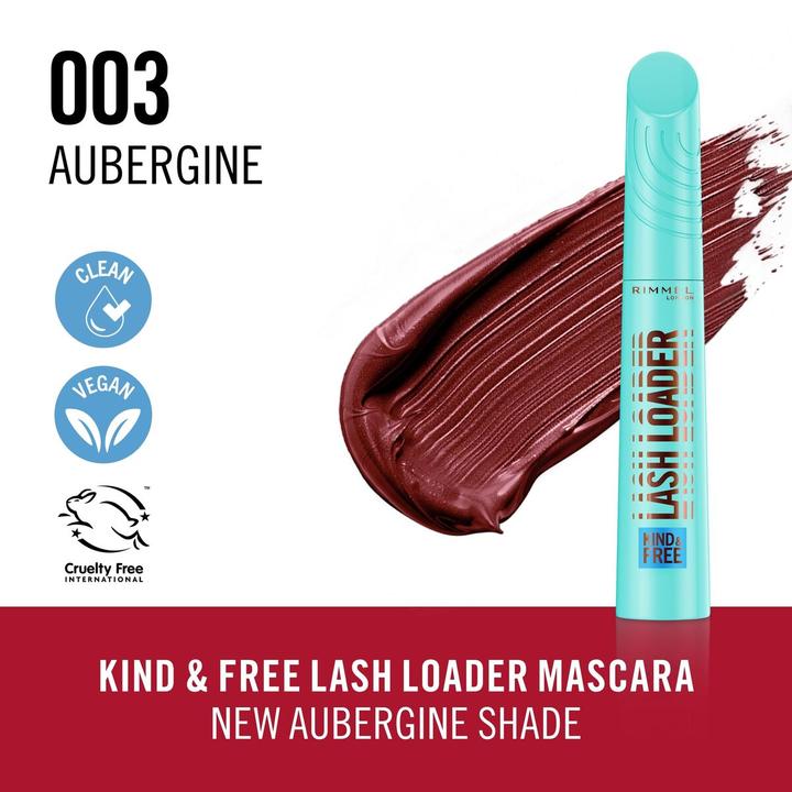 Produktbild Rimmel London Mascara Volumizzante Baby & Free Lash Loader Bordeaux (003 Aubergine, Aubergine, Burgundy)