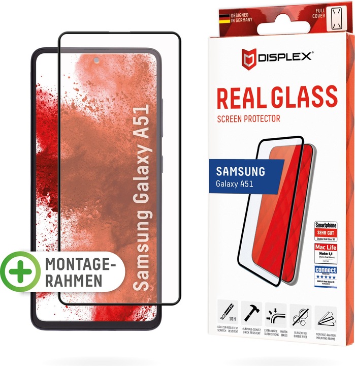 Produktbild Displex Real Glass, Full Cover Panzerglas (1 Stück)