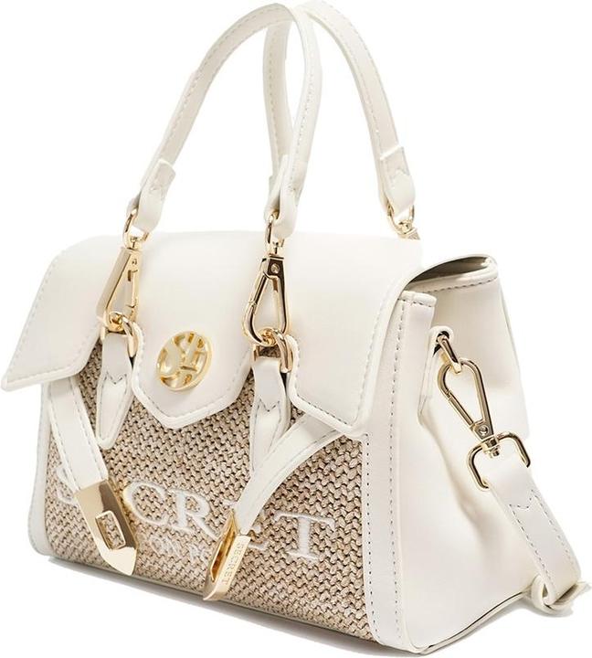 Actual product image Secret Pon Pon Handtasche Damen - Modell Elysia Elite - 100% Polyurethan - 22.0 X 15.0 X 10.5 Cm