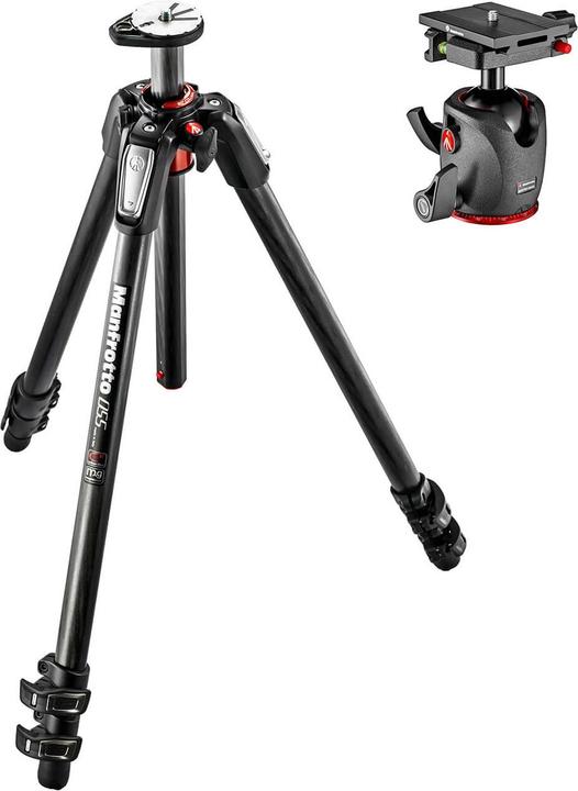 Productafbeelding Manfrotto Statiefset 055CXPRO3 Koolstof + Balhoofd MHXPRO-BHQ6 (Koolstof)